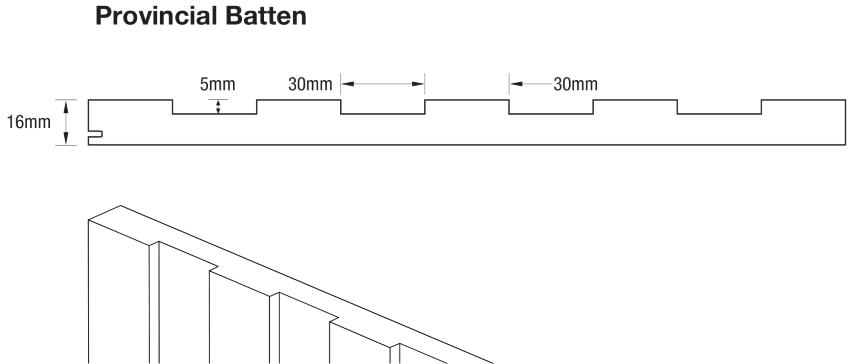 Silhouette Provincial Batten profile